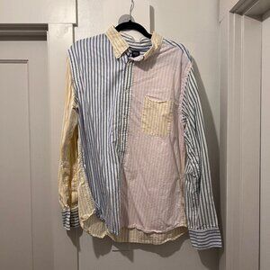 Rowing Blazers x Target Colorblock Stripe Button down shirt